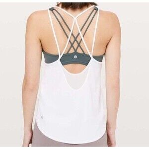 Lululemon Size 6 Anew Strap Tank White